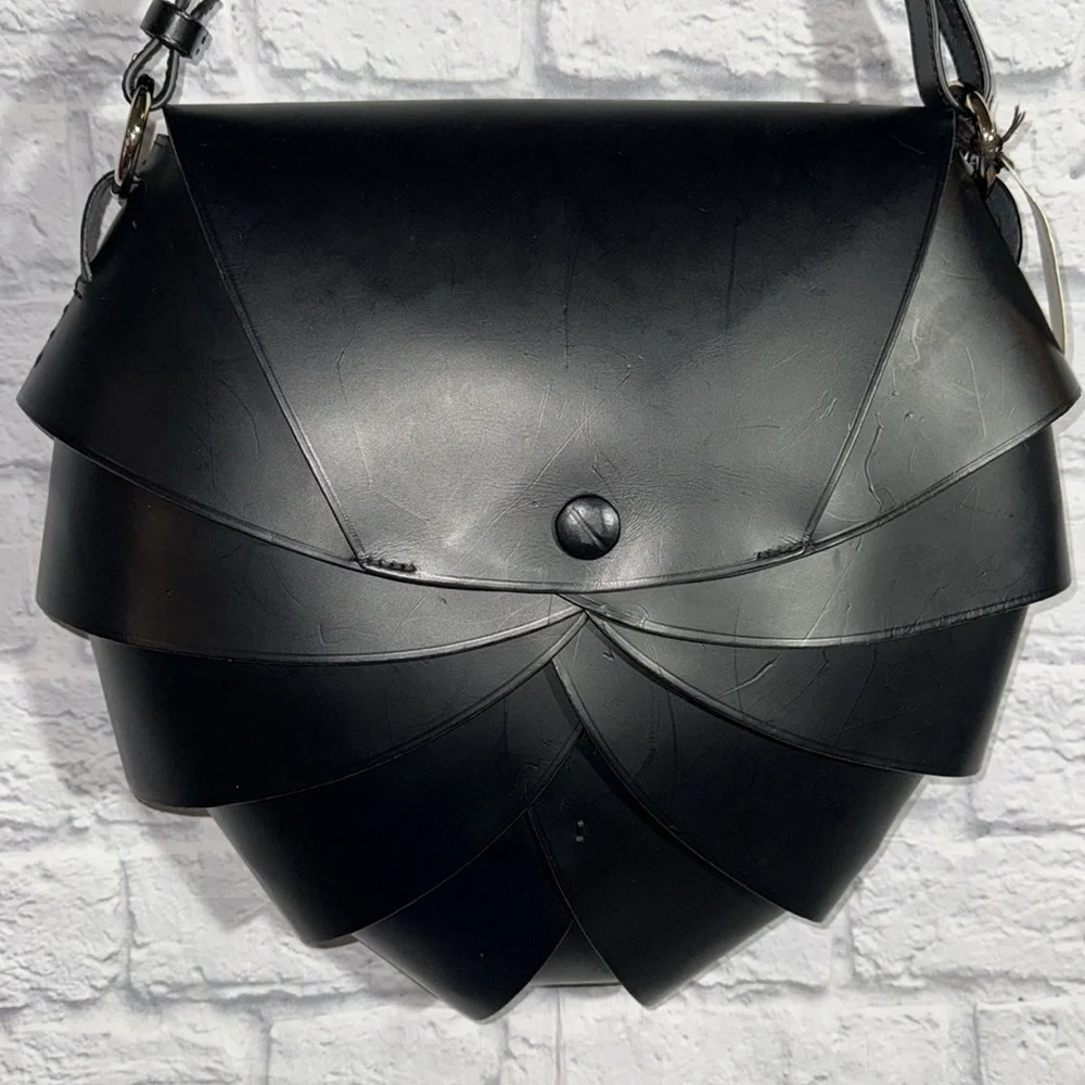Boldrini Selleria Black Carmen Shoulder Bag Opera Collection Large Luxury Purse
